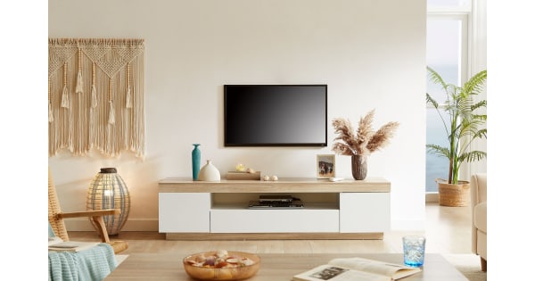 White oak entertainment unit new arrivals